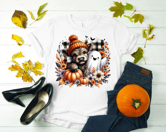 Fall Mini Cow Bella+Canvas Tee