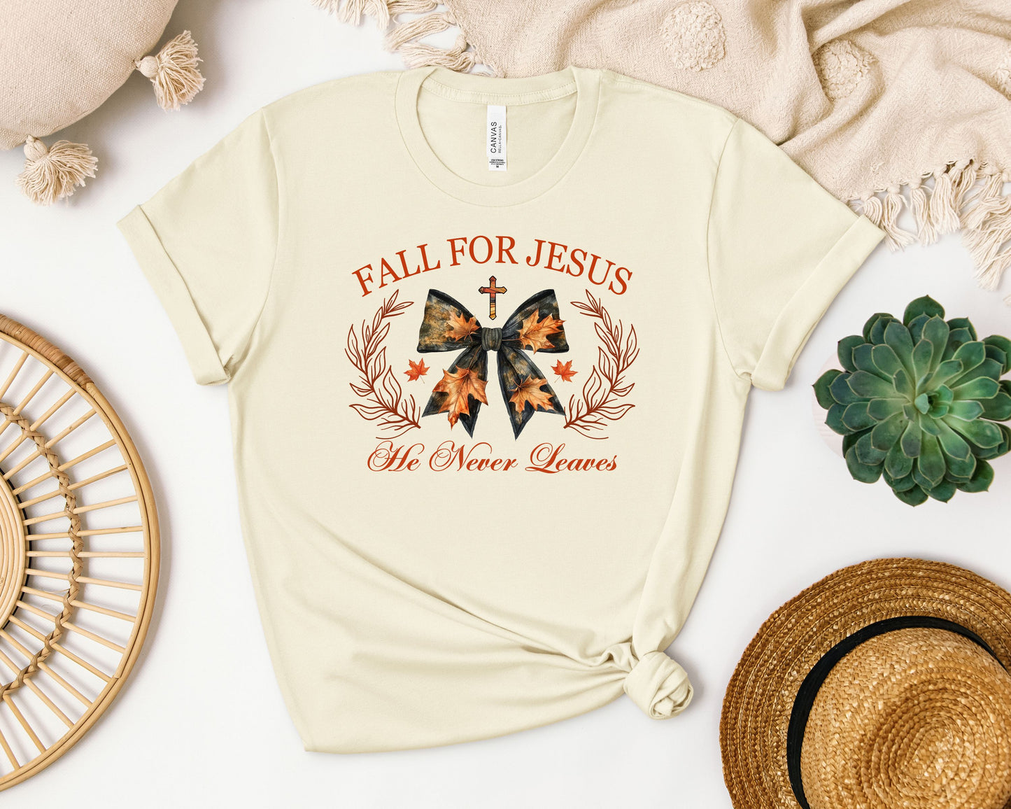 Fall for Jesus Bella+Canvas Tee