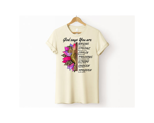 God Says Bella+Canvas Tee