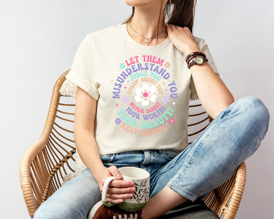 Let Them Bella+Canvas Tee